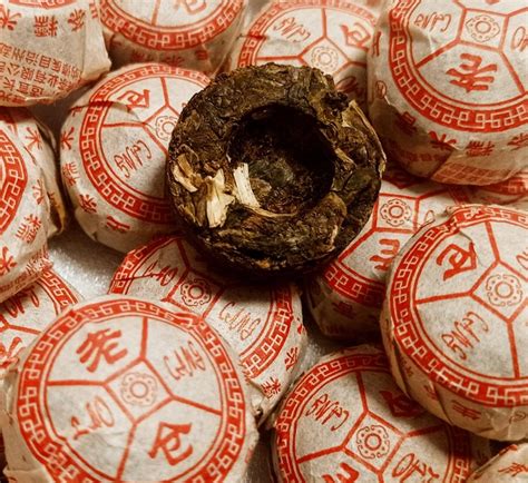 Прессованный зеленый чай Світ чаю Пу Эр с ароматом риса (мини туо ча 5 ...
