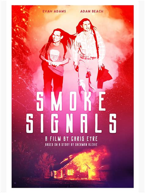 "Smoke Signals alternative movie poster" Sticker by cwayers | Redbubble