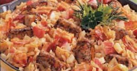 SKILLET-BRAISED BRATWURST AND SAUERKRAUT | Just A Pinch Recipes