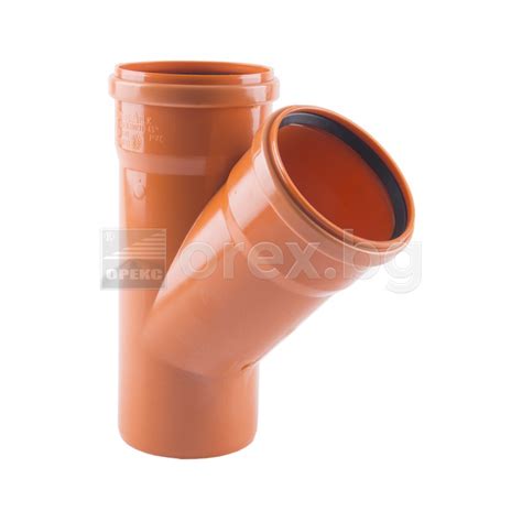 ПВЦ(PVC) Разклонител Ø110/Ø110 45°