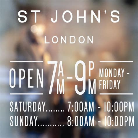 Business Hours Sign - Business Name and Hours of Operation Sign 95