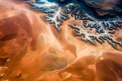 premium ai image  satellite image   earth  space showing