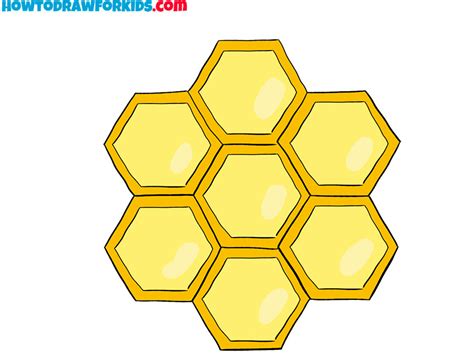 How to Draw a Honeycomb - Easy Drawing Tutorial For Kids