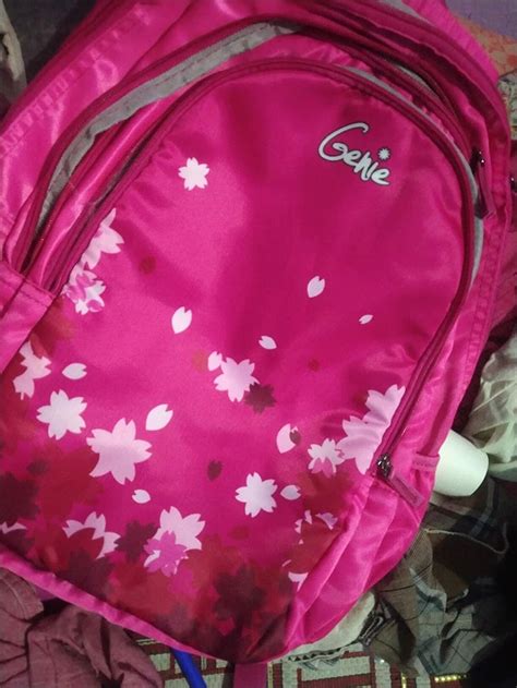 Zinnia Pink School Bag for girls in India - Genie