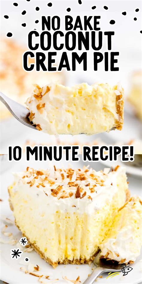 No Bake Coconut Cream Pie - Spaceships and Laser Beams
