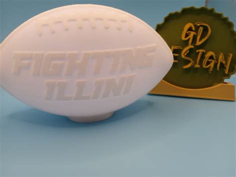 STL file Illinois Fighting Illini Football Light 🏈 ・3D printer model to