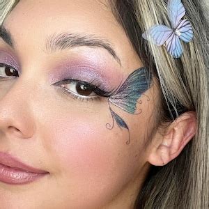 Butterfly Face Tattoo Sticker Temporary/ Glitter Eyes Makeup/ Face Gem ...