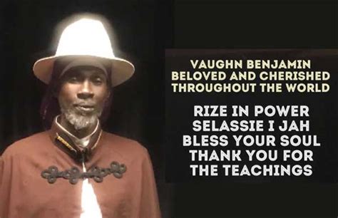world  mourn  passing    true legend vaughn benjamin