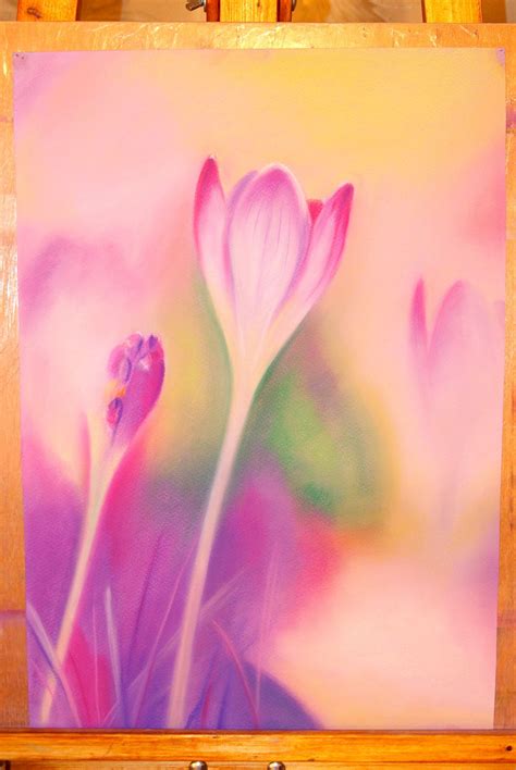 Цветы выполнены пастелью Plants, Pastel, Plant, Planets