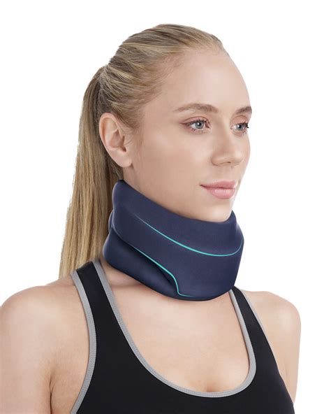 Neck Brace for Neck Pain and Support - Soft Foam Cervical Collar for Sleeping - Wraps Keep ...