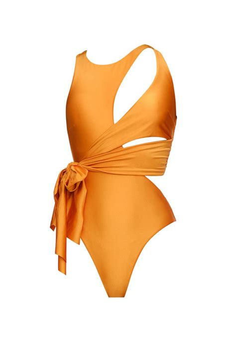 LADA SUNSET GOLD ONE-PIECE SWIMSUIT | CULT MIA | Andrea Iyamah