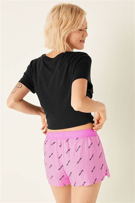 Buy Victoria's Secret PINK Flannel Boxy Pajama Shorts from the Victoria