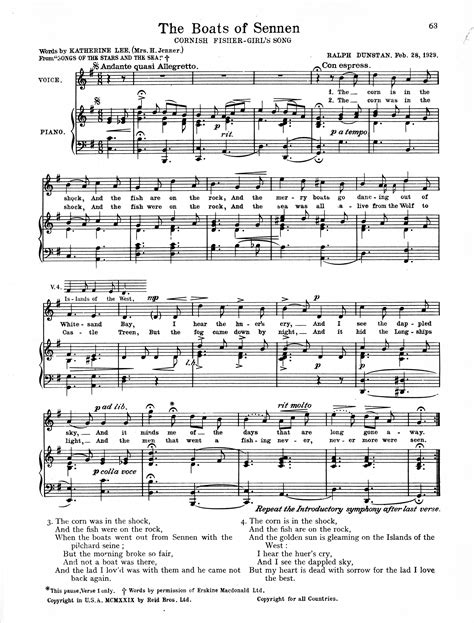 Boats of Sennen - Kitty Lee - Cornish National Music Archive