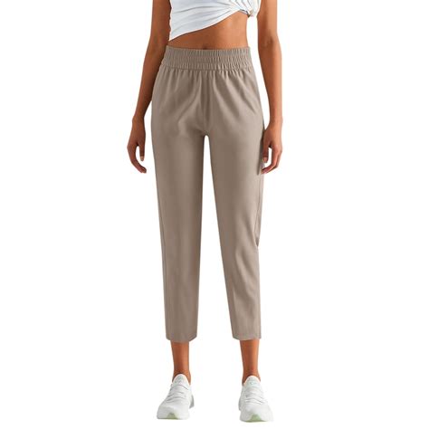 "Ladies' Loose Fit Pocketed Yoga Pants For Outdoor Activities And