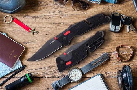 Black and Red SOG Trident AT a stylish tool for lots of situations ...