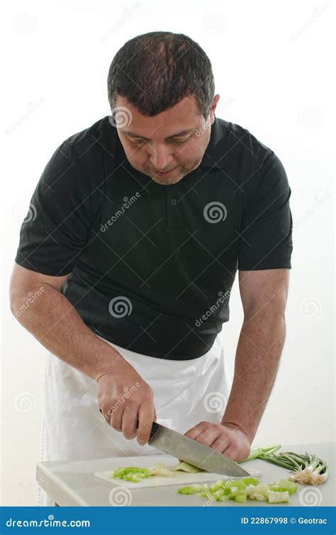 Attractive Latin American Man Cooking Stock Photo - Image of person ...