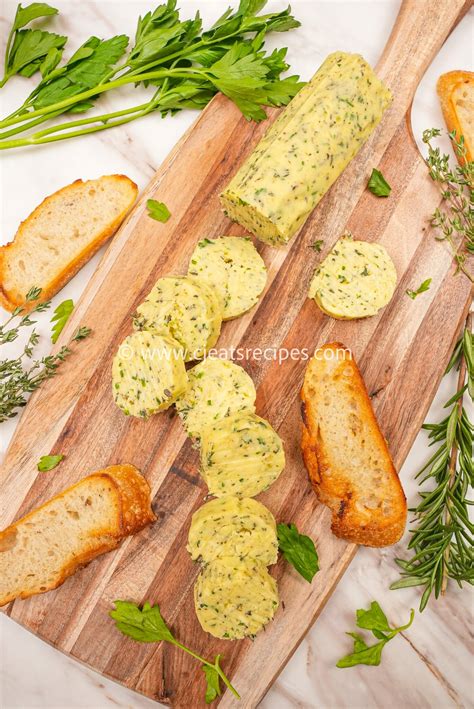 easy garlic herb compound butter video cj eats recipes
