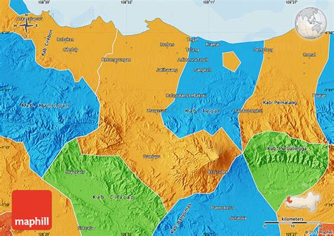 Political Map of Kab. Brebes