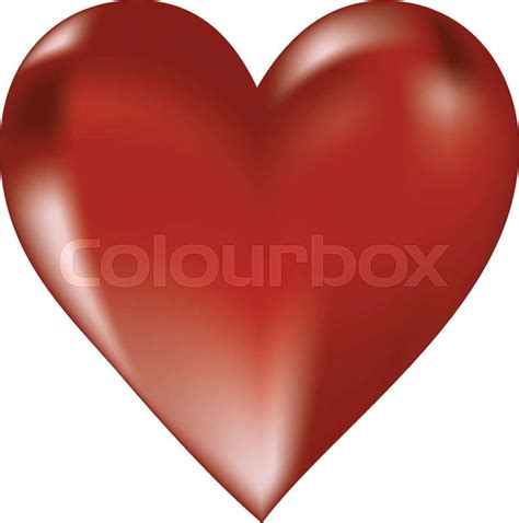 volumetric symbol   human heart vector illustration colourbox
