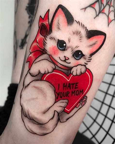 Cat Tattoos With Good & Not That Good Attitude - Blufashion
