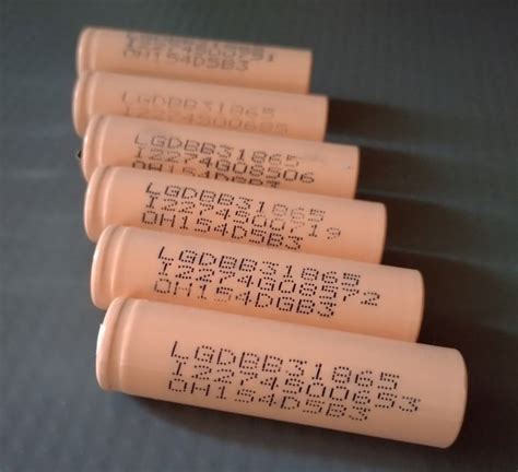 6x Li-ion baterija 18650 LGDBB31865 3,7V 2600mAh rabljeno