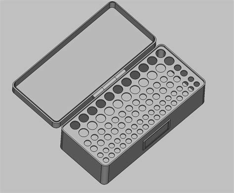 Parametric eppendor PCR tube box with lid by Jakub Věžník | Download ...