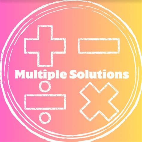 multiple solutions teaching resources teachers pay teachers