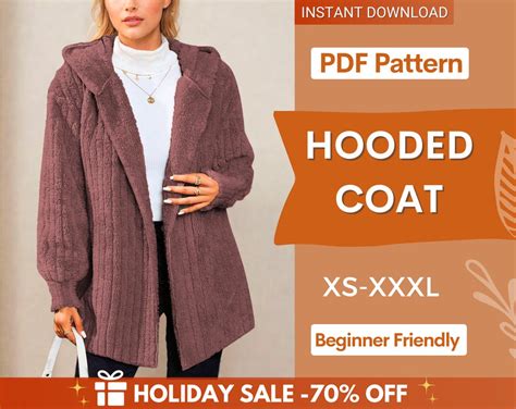 coat sewing pattern  women coat pattern jacket pattern sewing