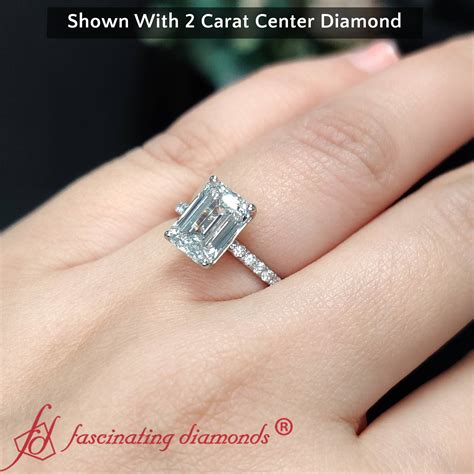 emerald cut 3ct diamond ring 7