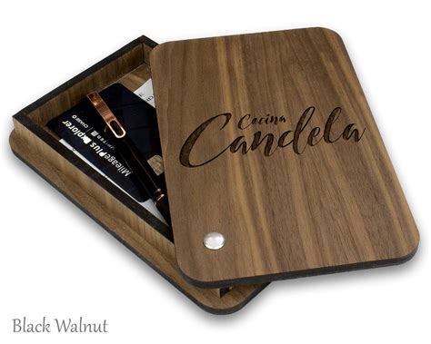 Custom Check Presenter Box With Rotating Lid FREE LASER ENGRAVING ...