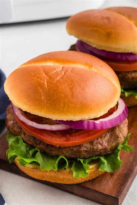 Air Fryer Frozen Turkey Burgers | Air Frying Foodie