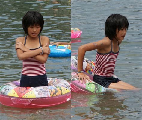 【U15街撮り画像】今年ももう終わりだしJS・JC画像うpしていく-水着編-