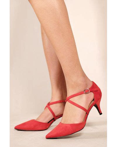 Red Kitten Heels for Women - Up to 73% off | Lyst