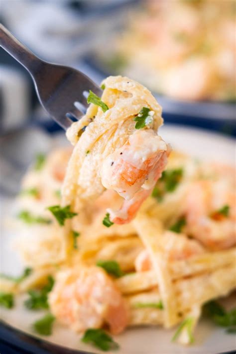 Shrimp Fettuccine Alfredo - Rasa Malaysia