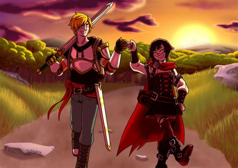 Rwby Ruby X Jaune