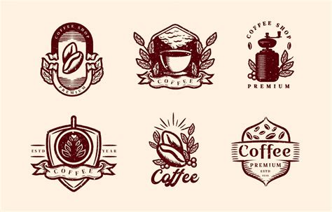 Old Ink Vintage Style Coffee Shop Logo 16059975 Vector Art at Vecteezy