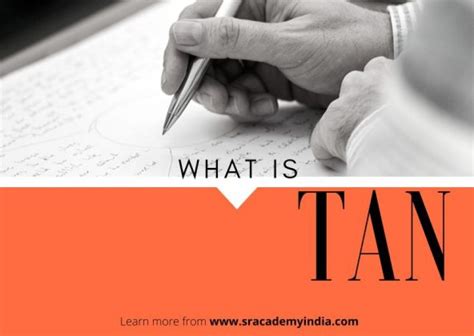 What is TAN number and its importance | SR Academy India