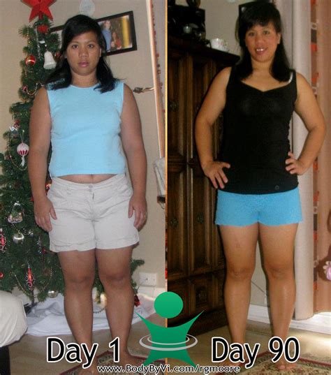 This is the result of my Body By Vi 90 Day Challenge. I lose 21lbs and
