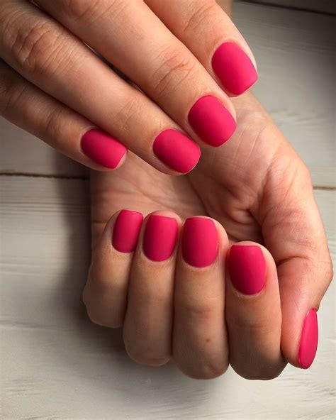 Ягодный маникюр однотонный (41 фото) - картинки modnica.club