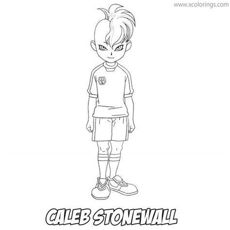 inazuma eleven coloring pages caleb stonewall xcoloringscom