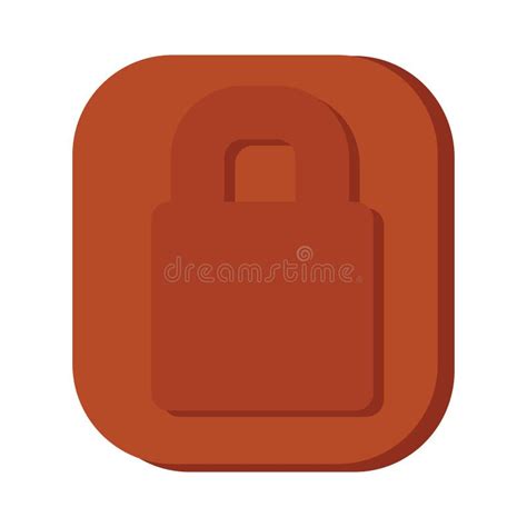 Lock Button. Vector Illustration Decorative Design Stock Vector ...
