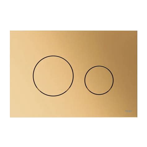 TECE Loop Plastic Metallic Brass flush plate - PIVO BATHROOMS