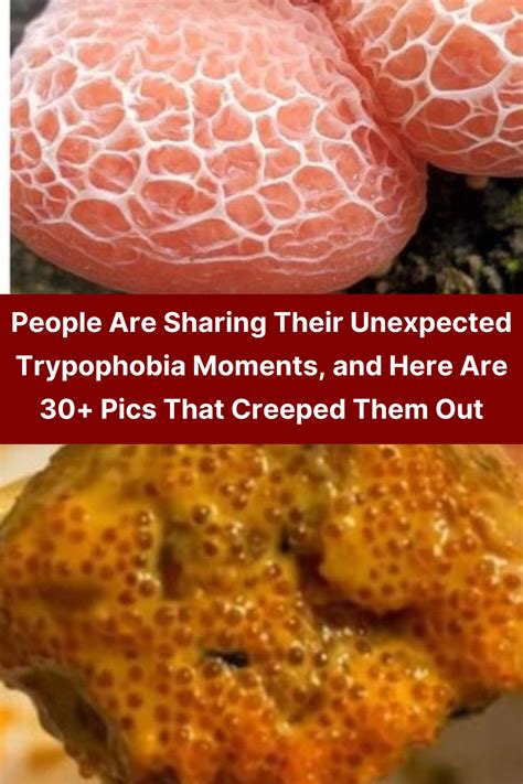 people  sharing  unexpected trypophobia moments