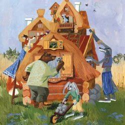 Иллюстрация "Теремок" в стиле книжная графика