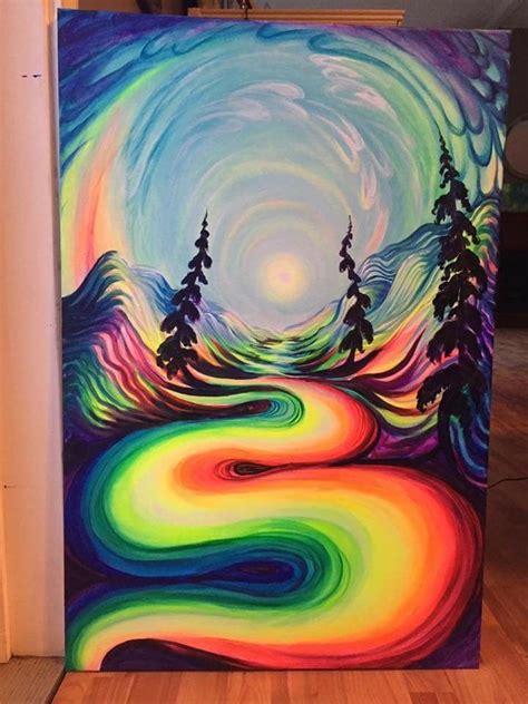 Love this Trippy Painting, Hippie Painting, Canvas Painting Diy ...