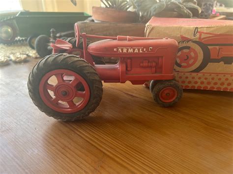 Vintage Farmall Toy Tractor and Original Box, Formal Toy Tractor ...