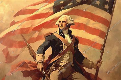 george washington heroic figure   american revolution foto