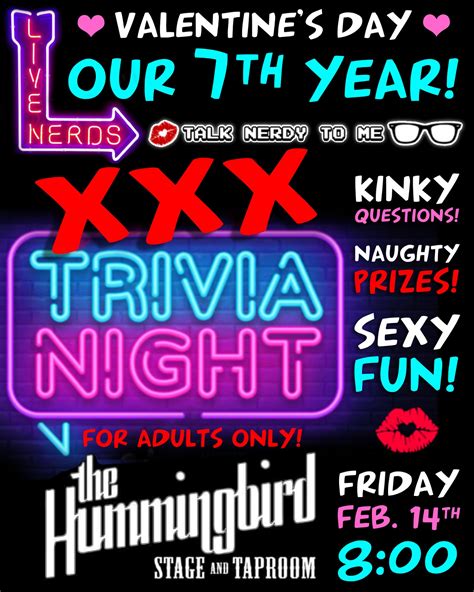 Talk - Next Friday! Seven years of Sexxxy Trivia!!! 💋 Our 7th Annual