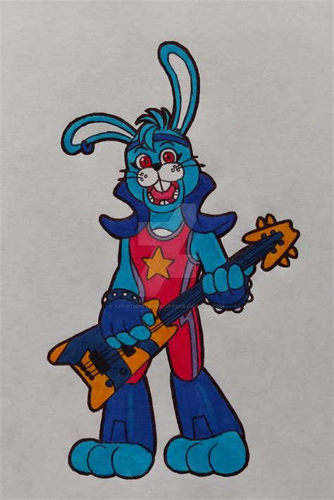 Glamrock Bonnie Cutout [SB Ruin] by ArtisticArtAndStuffs on DeviantArt