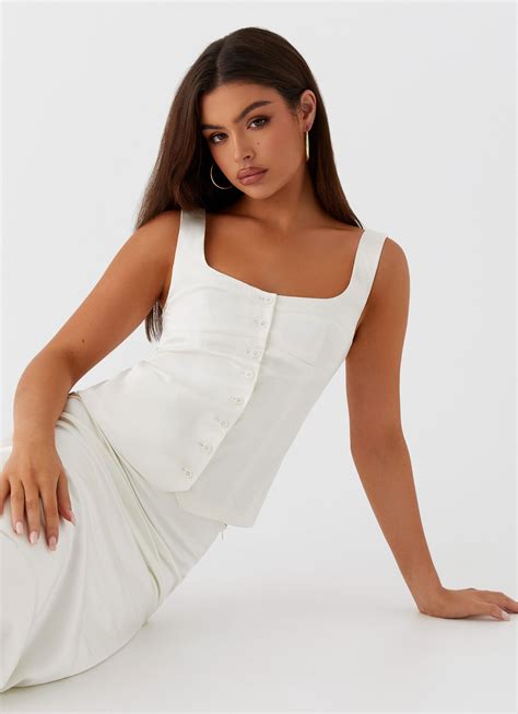 Golden Skies Bustier Panel Top - Ivory – Peppermayo US